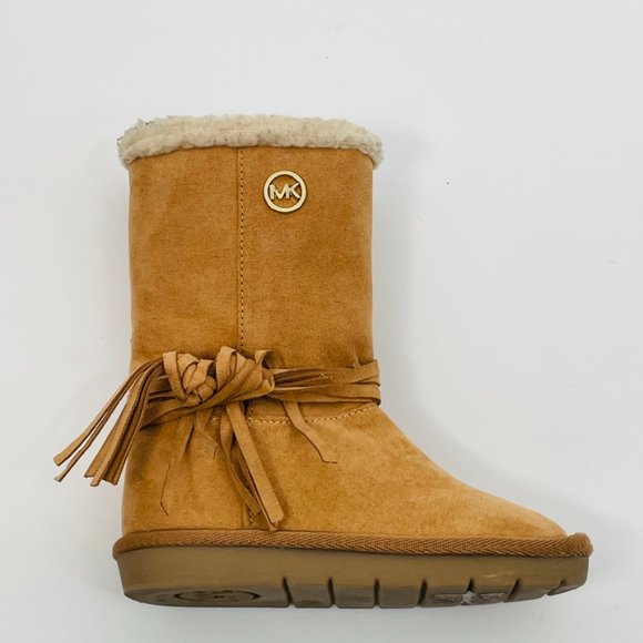 Michael Kors Kids Tan Pamina Boot Size 7 - Picture 2 of 12